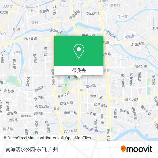南海活水公园-东门地图