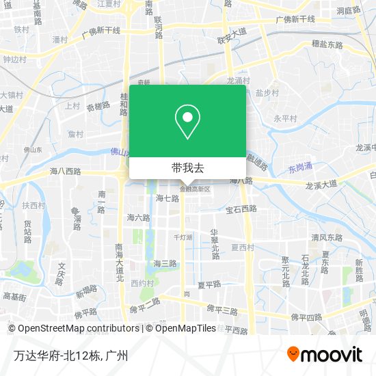 万达华府-北12栋地图