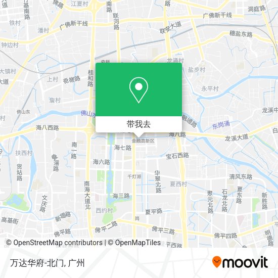 万达华府-北门地图