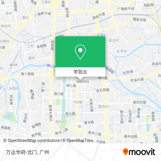 万达华府-北门地图