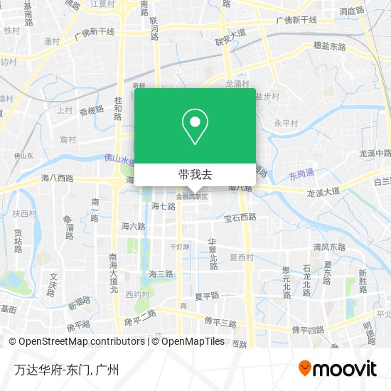 万达华府-东门地图