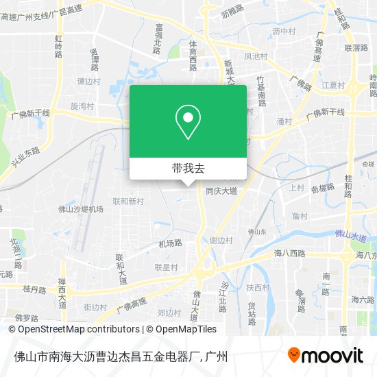 佛山市南海大沥曹边杰昌五金电器厂地图