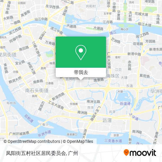 凤阳街五村社区居民委员会地图