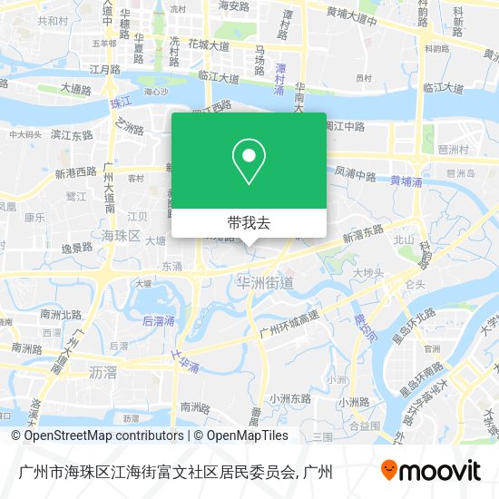 广州市海珠区江海街富文社区居民委员会地图