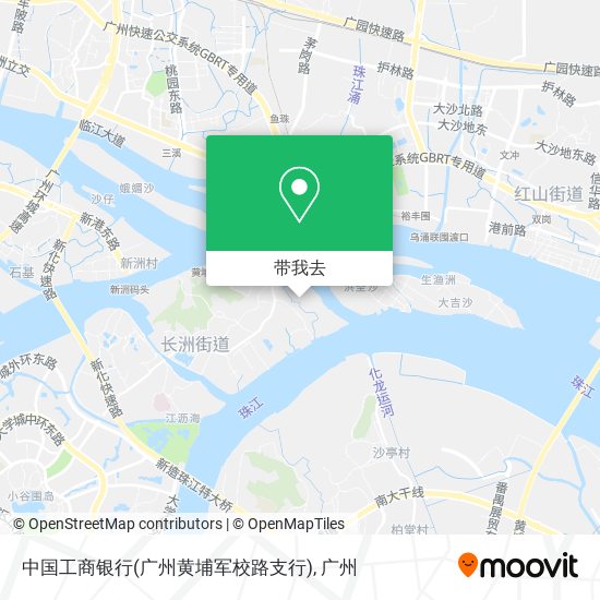 中国工商银行(广州黄埔军校路支行)地图