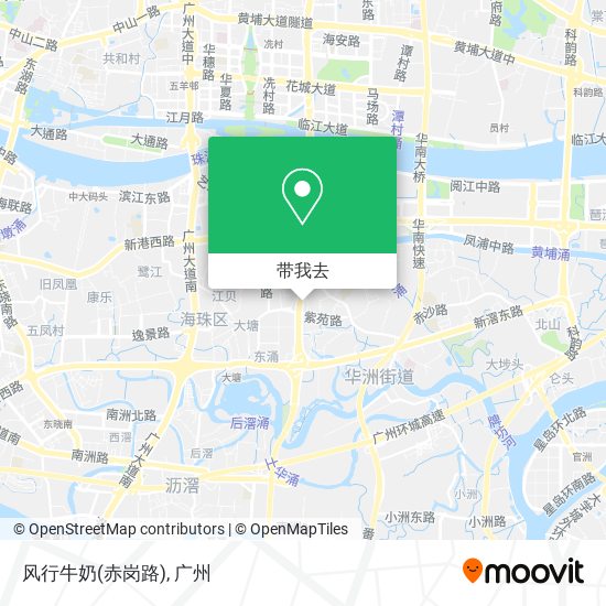 风行牛奶(赤岗路)地图