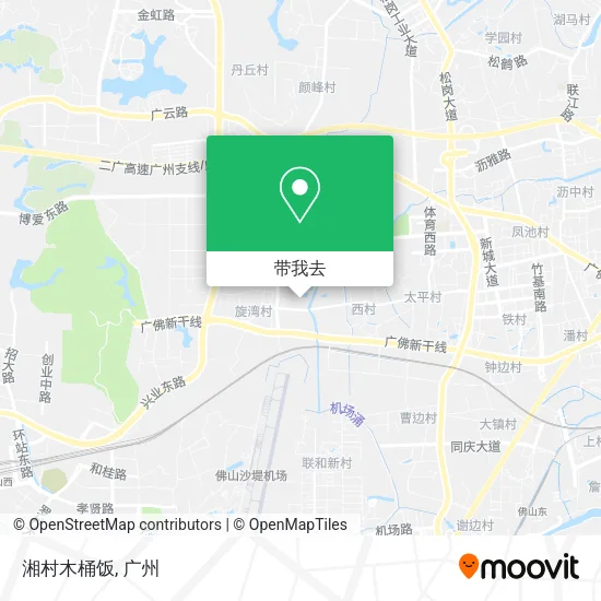 湘村木桶饭地图
