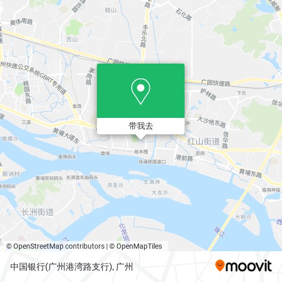 中国银行(广州港湾路支行)地图