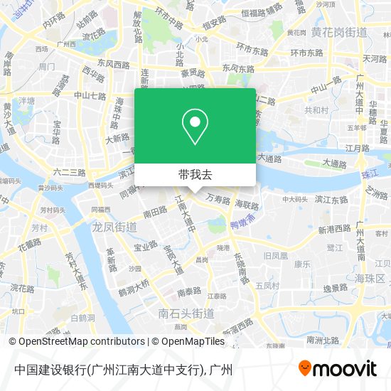 中国建设银行(广州江南大道中支行)地图