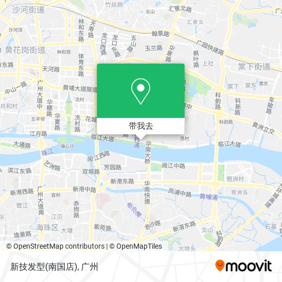 新技发型(南国店)地图
