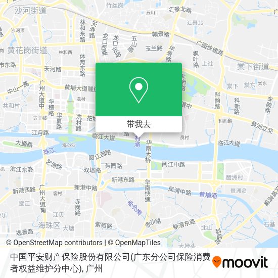 中国平安财产保险股份有限公司(广东分公司保险消费者权益维护分中心)地图