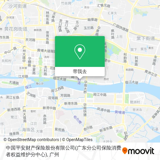 中国平安财产保险股份有限公司(广东分公司保险消费者权益维护分中心)地图