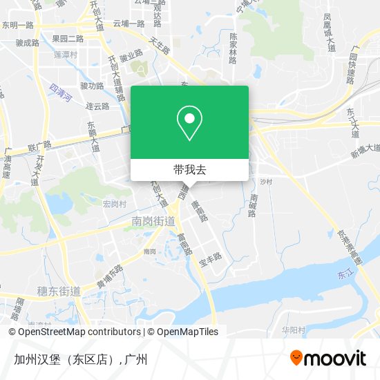 加州汉堡（东区店）地图