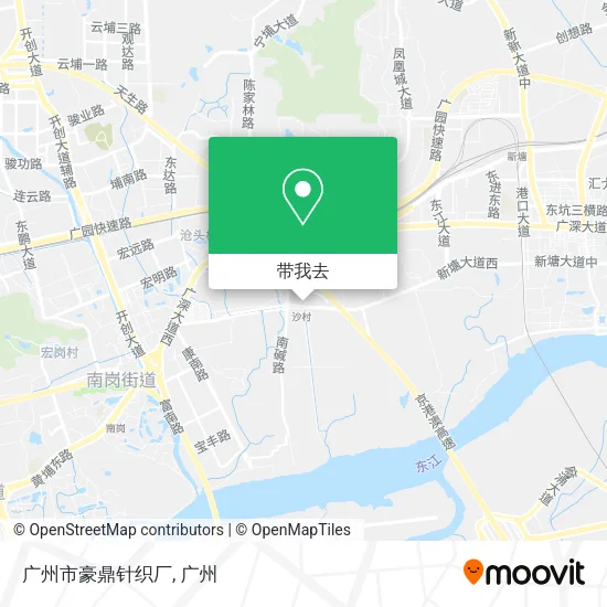 广州市豪鼎针织厂地图