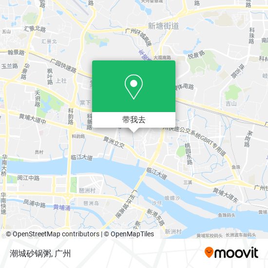 潮城砂锅粥地图