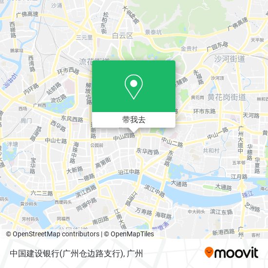 中国建设银行(广州仓边路支行)地图