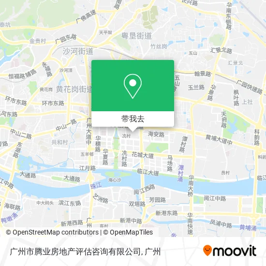 广州市腾业房地产评估咨询有限公司地图