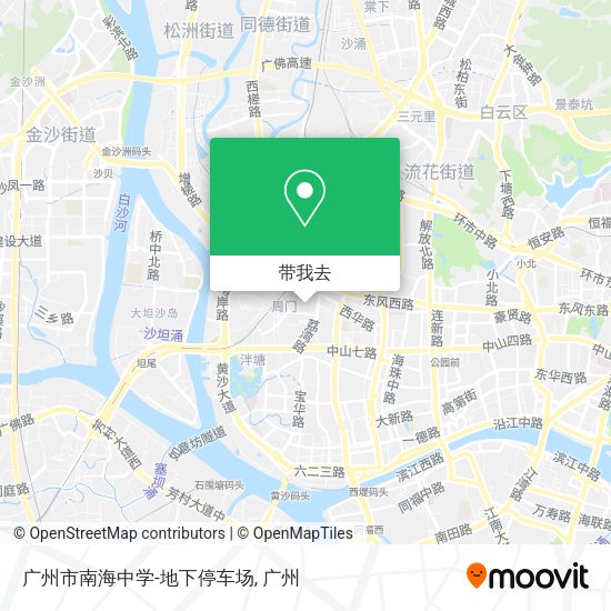 广州市南海中学-地下停车场地图