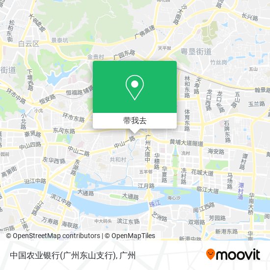 中国农业银行(广州东山支行)地图
