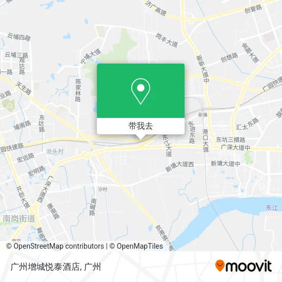 广州增城悦泰酒店地图
