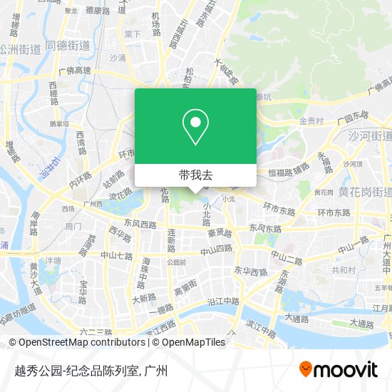 越秀公园-纪念品陈列室地图
