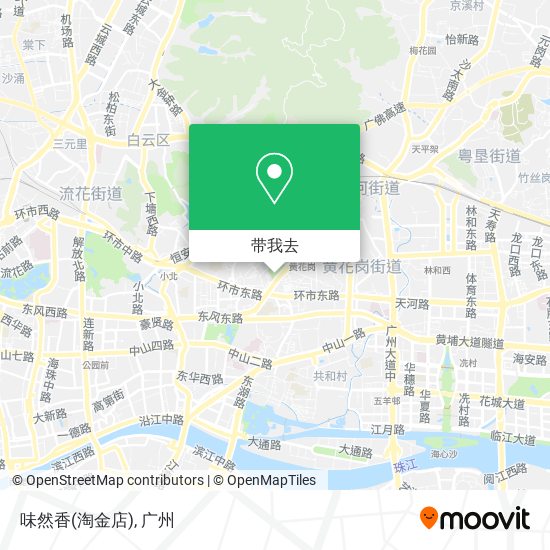 味然香(淘金店)地图