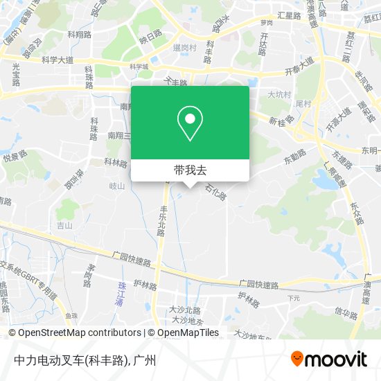 中力电动叉车(科丰路)地图