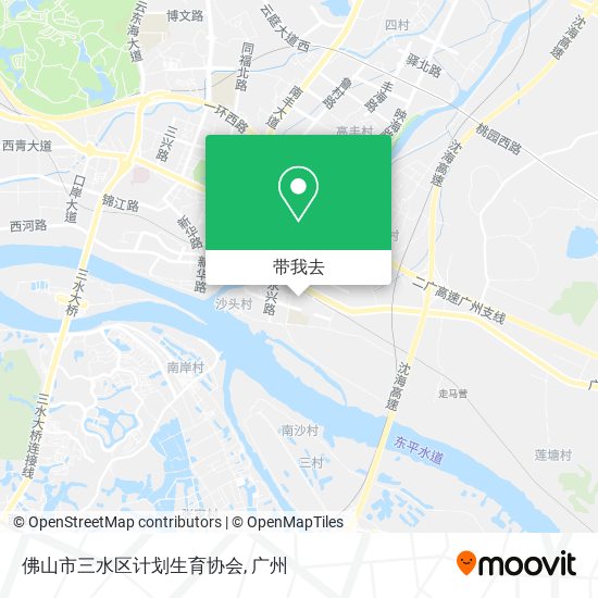 佛山市三水区计划生育协会地图