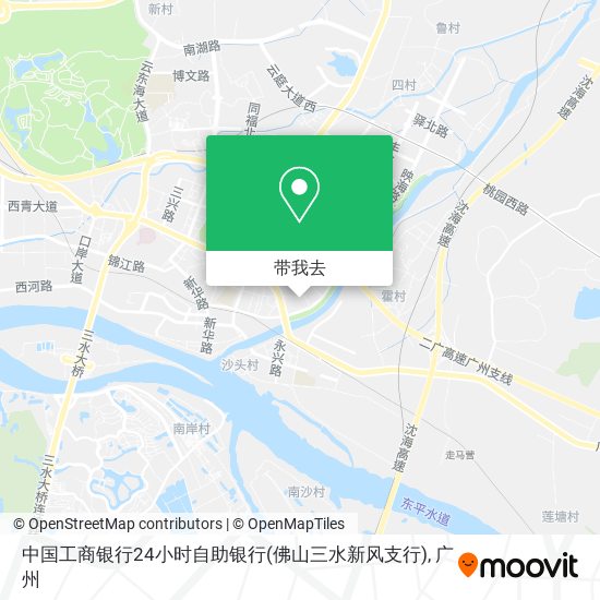 中国工商银行24小时自助银行(佛山三水新风支行)地图