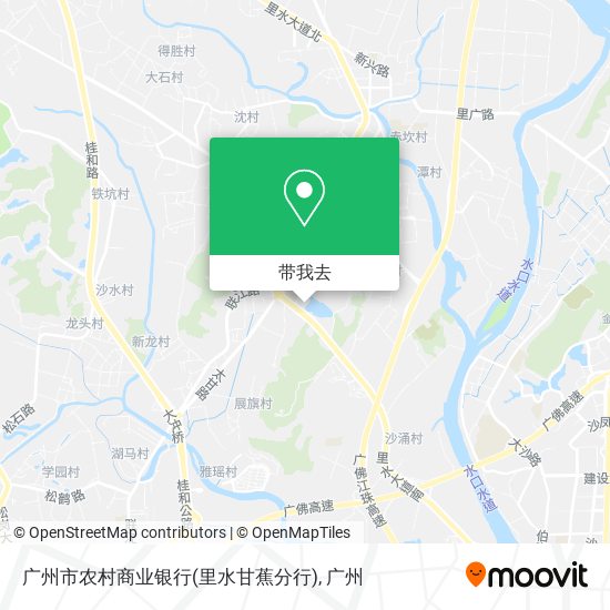 广州市农村商业银行(里水甘蕉分行)地图