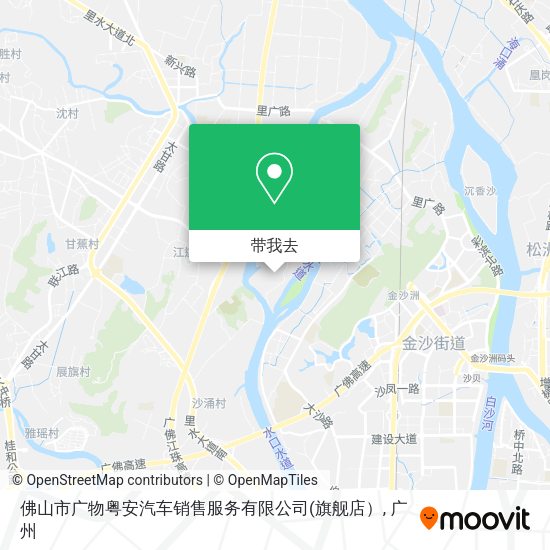 佛山市广物粤安汽车销售服务有限公司地图