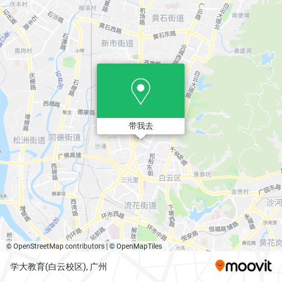 学大教育(白云校区)地图