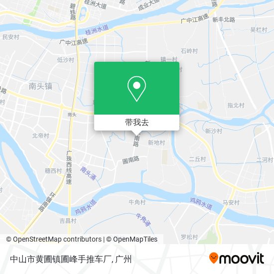 中山市黄圃镇圃峰手推车厂地图