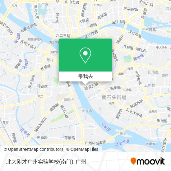北大附才广州实验学校(南门)地图