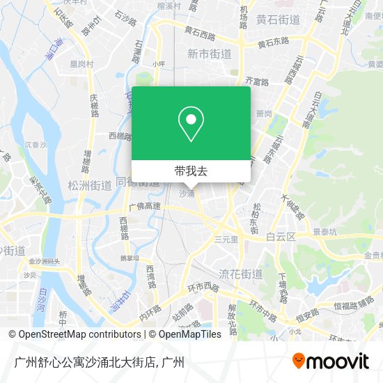 广州舒心公寓沙涌北大街店地图