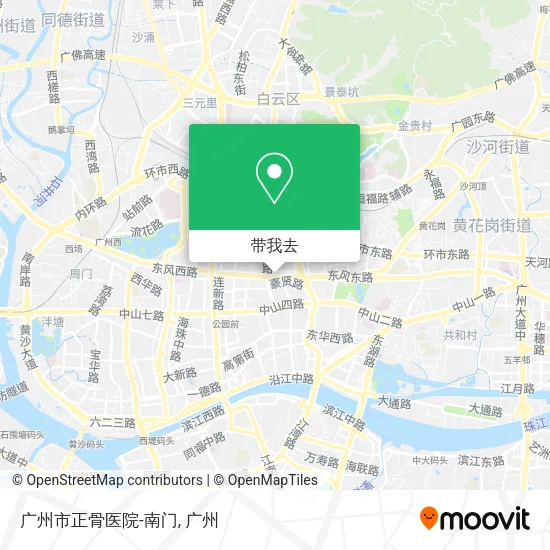 广州市正骨医院-南门地图