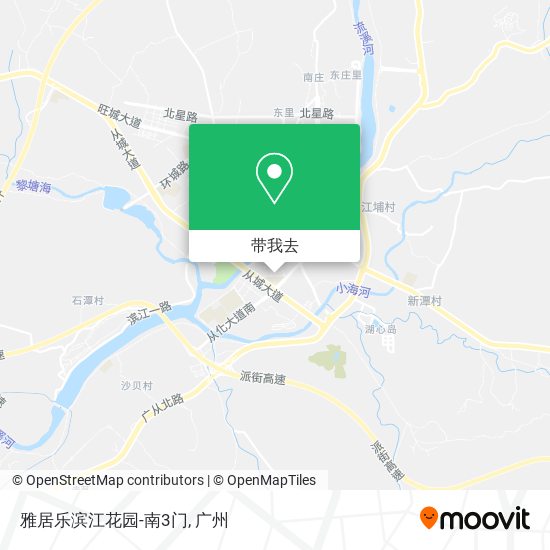 雅居乐滨江花园-南3门地图