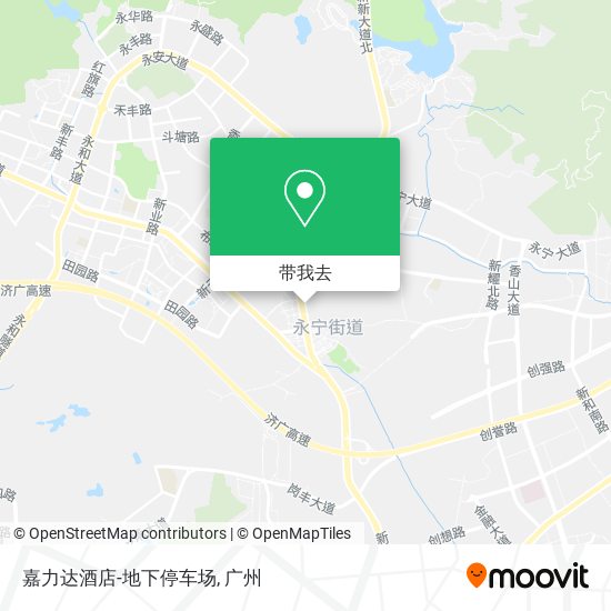 嘉力达酒店-地下停车场地图