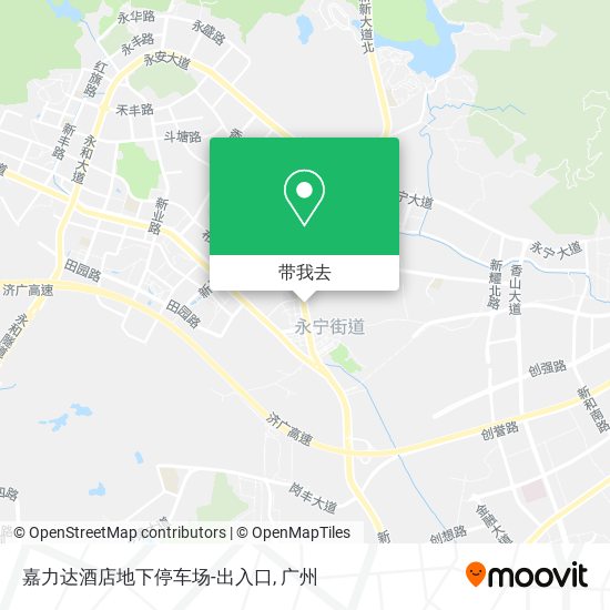 嘉力达酒店地下停车场-出入口地图