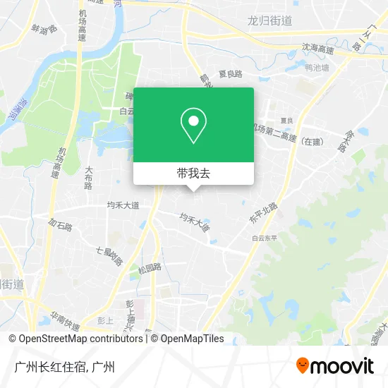 广州长红住宿地图