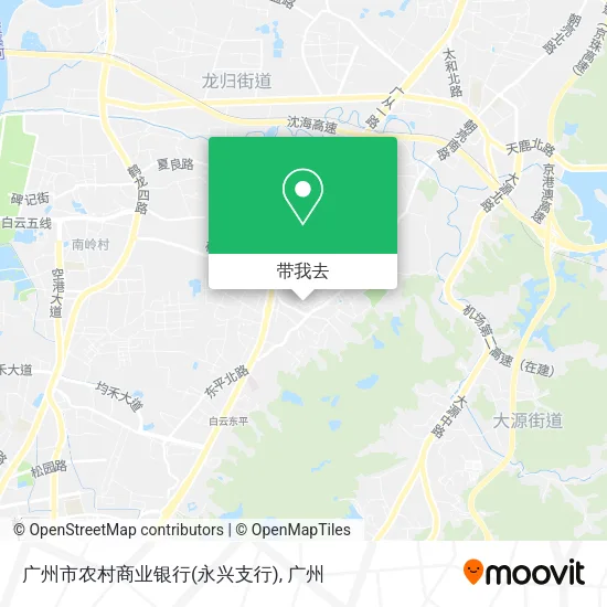 广州市农村商业银行(永兴支行)地图