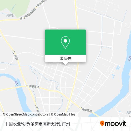 中国农业银行(肇庆市高新支行)地图