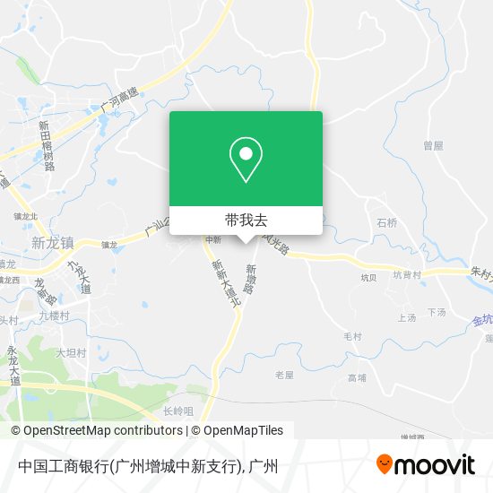 中国工商银行(广州增城中新支行)地图