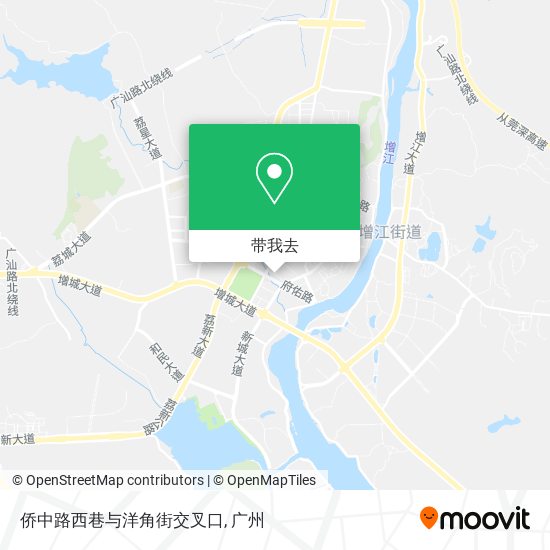 侨中路西巷与洋角街交叉口地图