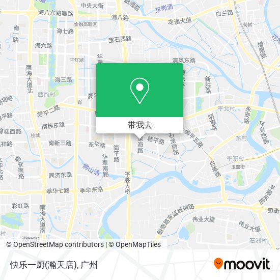 快乐一厨(瀚天店)地图