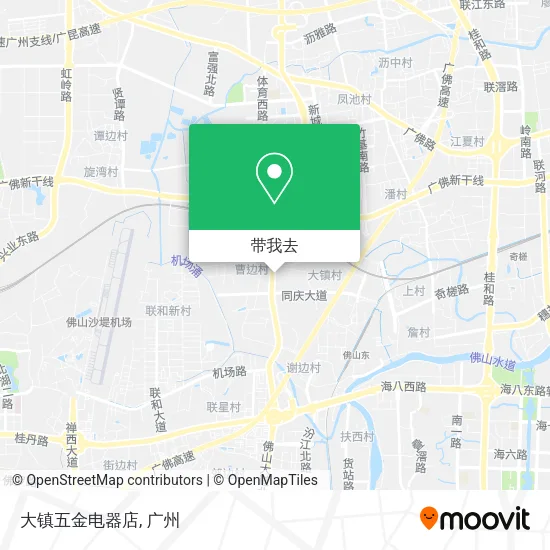 大镇五金电器店地图
