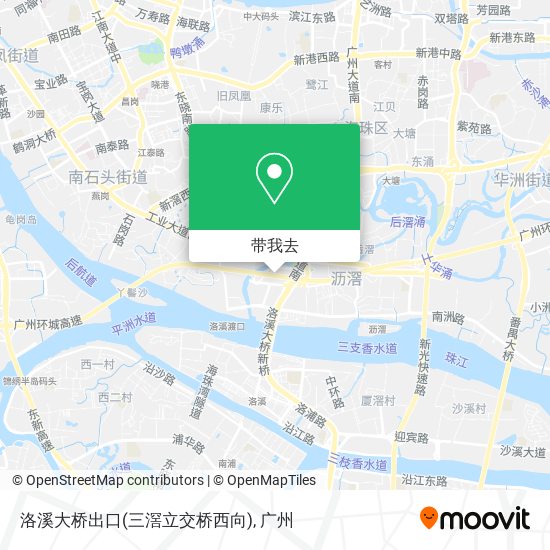 洛溪大桥出口(三滘立交桥西向)地图