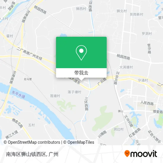 南海区狮山镇西区地图