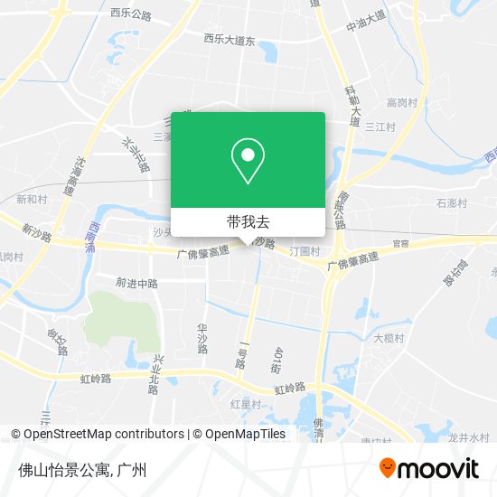 佛山怡景公寓地图