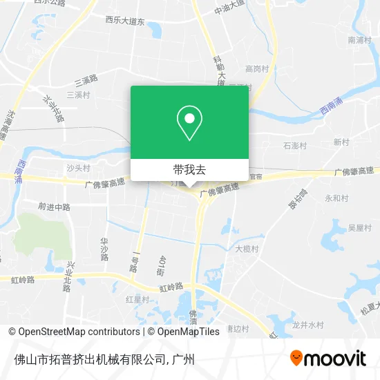 佛山市拓普挤出机械有限公司地图